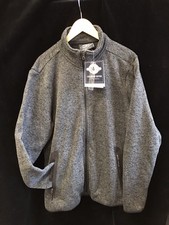 Men's Heathered Fleece Jacket-Size LRGE