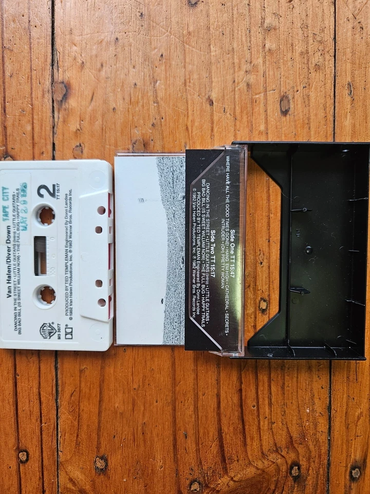 3 x ALBUMS VAN HALEN Diver+For Unlawful+DAVID LEE ROTH Crazy From CASSETTE TAPE - Image 3 of 4