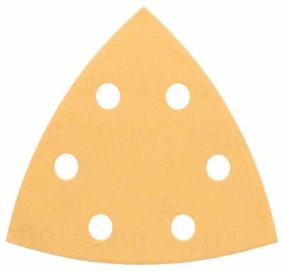 Bosch Schleifblatt C470 für Deltaschleifer, 93 mm, 40, 6 Löcher, Klett, 5er-Pack