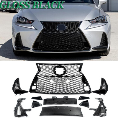 Front Upper Lower Grille For Lexus IS250 IS350 F Sport 2017-2022