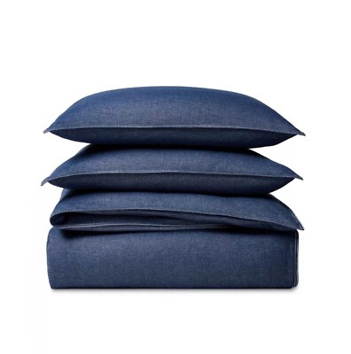 Ralph Lauren Flynn Denim Inspires King Comforter Set 3-Pc