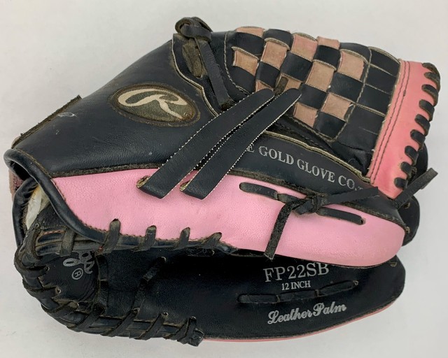 Rawlings Softball Glove Girls Youth 12 Inch FP22SB Pink Black Right