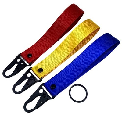 Hot Universal Car Keychain Lanyard Hanging Strap with Metal Key Holder key Ring