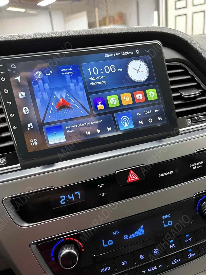 For Hyundai Sonata 2015-2017 Android 13 Carplay Car Radio Stereo Gps Navigation Foto 4 de 4