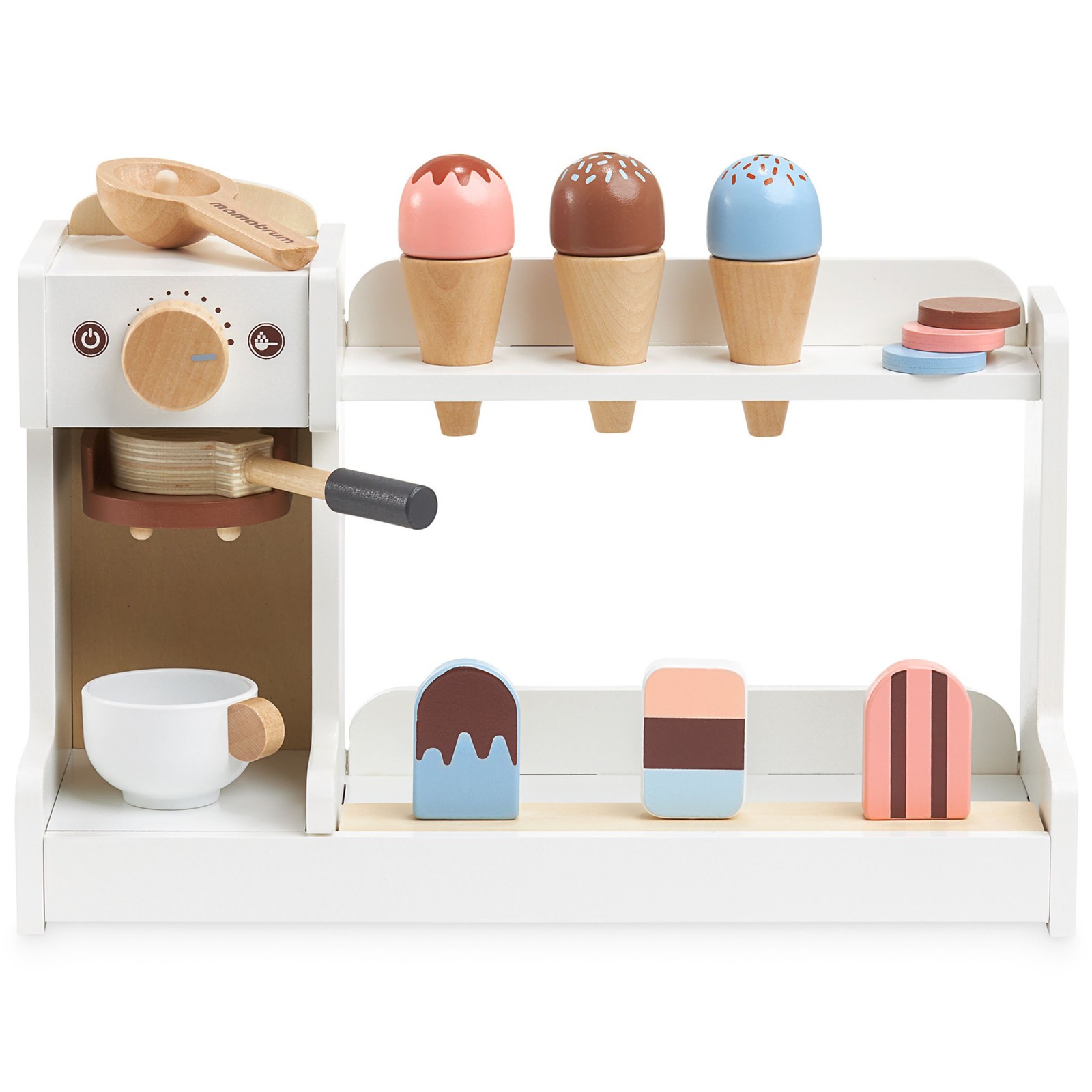 Marchande en bois glace et café pour enfant de 3 à 6 ans