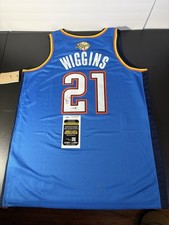 Aaron Wiggins Autographed OKC Thunder Finals Jersey Signed NBA Invest Jsa Coa
