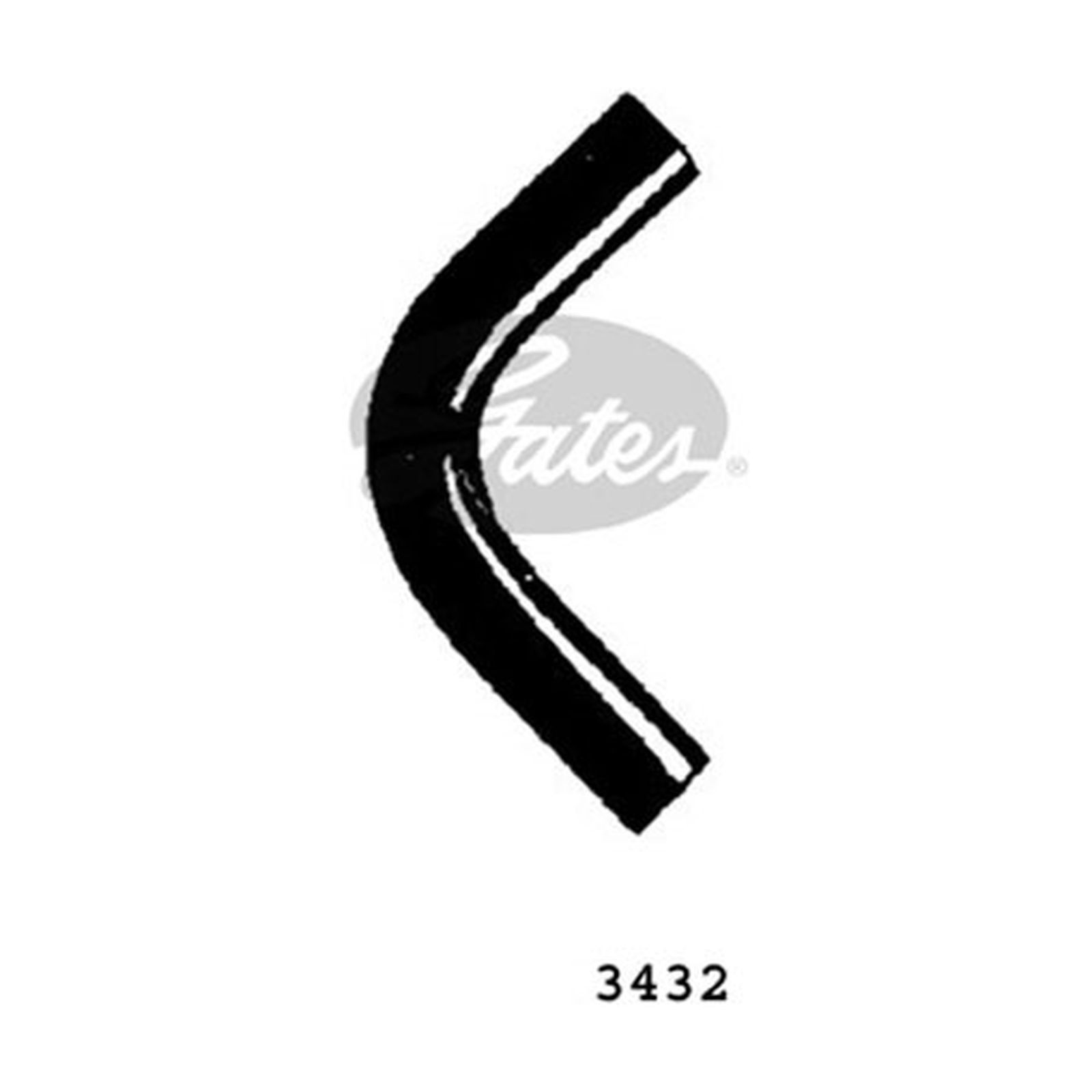 Genuine Gates Lower Radiator Hose - 3432