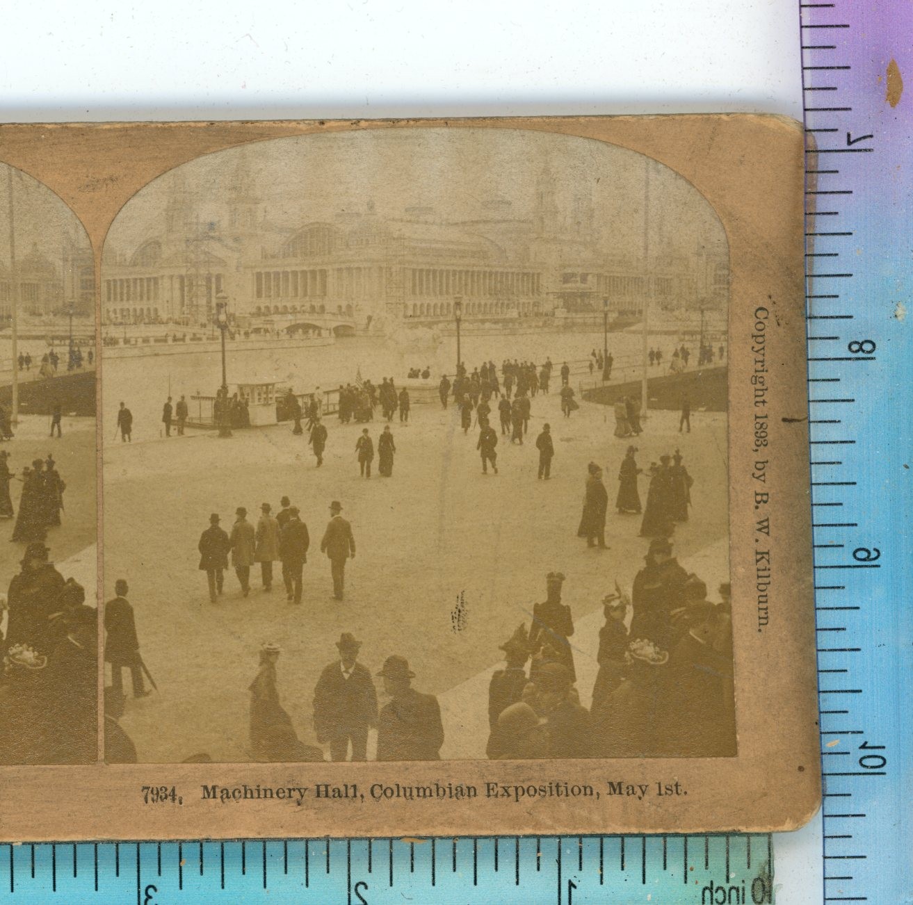 Machinery Hall World's Fair Chicago 1893 Kilburn Stereoview