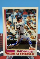 Autographed Signed 1982 Topps - Joe Charboneau #630