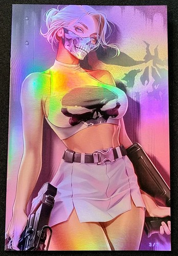Waifu Chronicles Lady Punisher Cosplay Foil Bandanna Variant Sinyukhina #3/3 - Bild 2 von 2