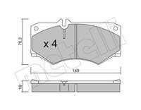 Metelli Bremsbelagsatz, Scheibenbremse 22-0014-0 FüR MERCEDES-BENZ Puch Vw