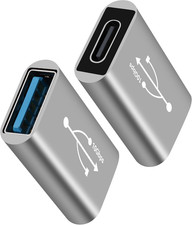 USB 3.0 to USB C 3.1 Adapter 2 Pack,10Gbps Double Sided Data Transfer