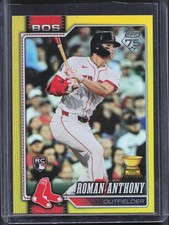 2026 Topps Series 1 Roman Anthony #189 Rookie Yellow Rainbow Foil /399 Red Sox