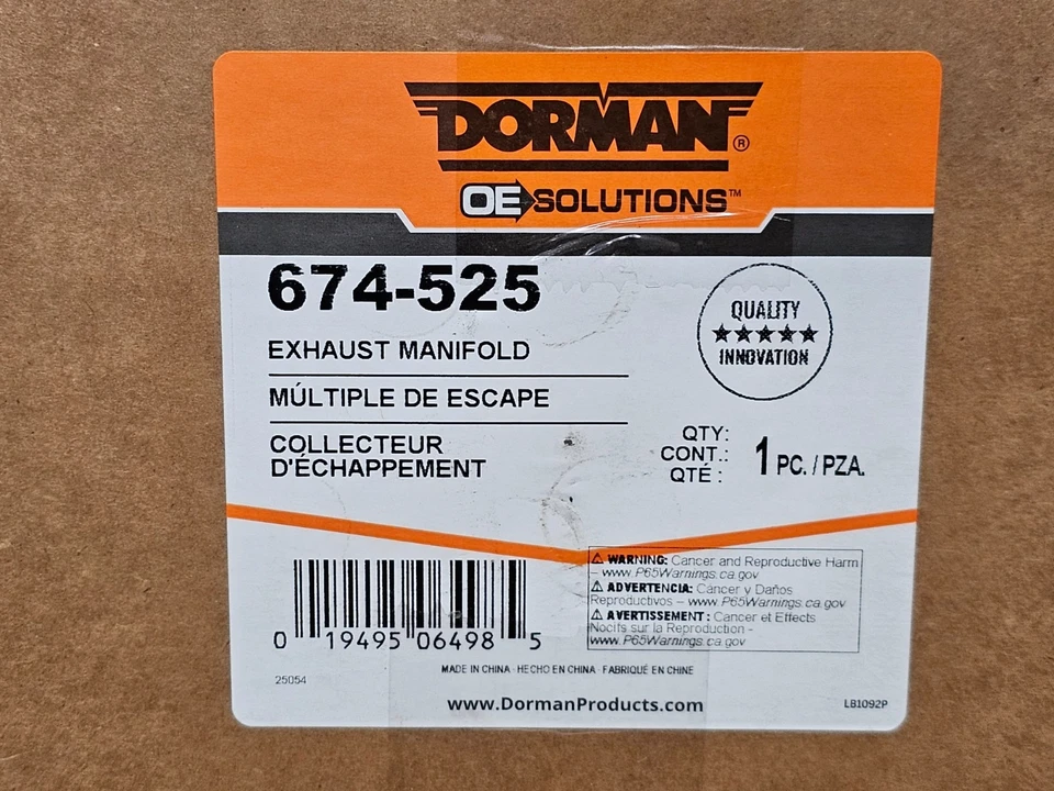 Colector de escape lateral del pasajero Dorman 674-525 para Cadillac 2002, Chevy 2003-99 Foto 2 de 4