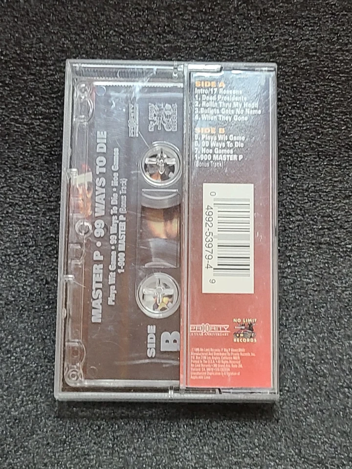 Master P 99 Ways To Die 1995 Cassette Tape Tested Plays - Image 3 of 4