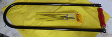 Laubs&auml;ge Bogen mit Federspannung extra gro&szlig; 50cm + 12 Laubs&auml;gebl&auml;tter - NEU