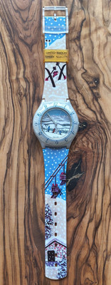 Venice-Simplon Orient-Express Sarah Schulte Limited Edtn Skiers Swiss Made Watch