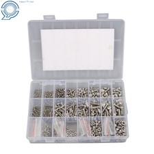 304 Stainless Steel Metric Screw Assortment, 1625 Pcs M2 M3 M4 M5 Bolts and Nuts