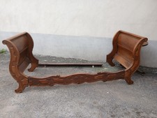 DIVANETTO-LETTO A BARC LUIGI FILIPPO FINE '800 - NOCE MASSELLO - RICCHI INTAGLI