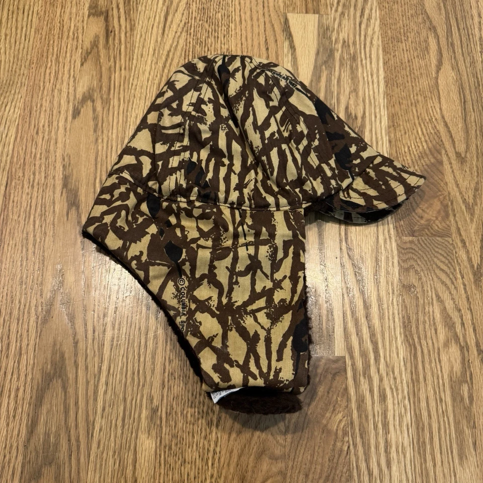 Columbia шляпа флис с подкладкой камуфляж шляпа крышка размер S/M уха клапаны Gore-Tex США винтажный - Изображение 2 из 4