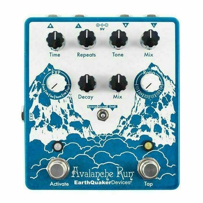 EarthQuaker Devices Avalanche Run v2 Stereo Reverb & Delay Effektpedal mit...
