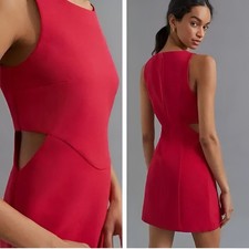 Mare Mare Anthropologie Red Cut-Out Shift Dress Size XL