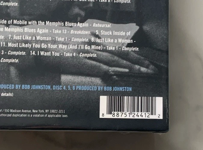 Bob Dylan The Bootleg Series Vol. 12 the Cutting Edge 1965-1966 Six CD Deluxe Ed - Image 4 of 4