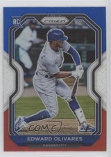 2021 Panini Prizm Tier II Red White & Blue Prizm Edward Olivares #137 0a3