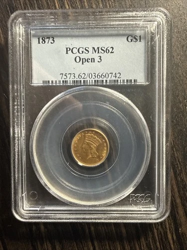 1873 Gold Dollar — photo from another recent sale