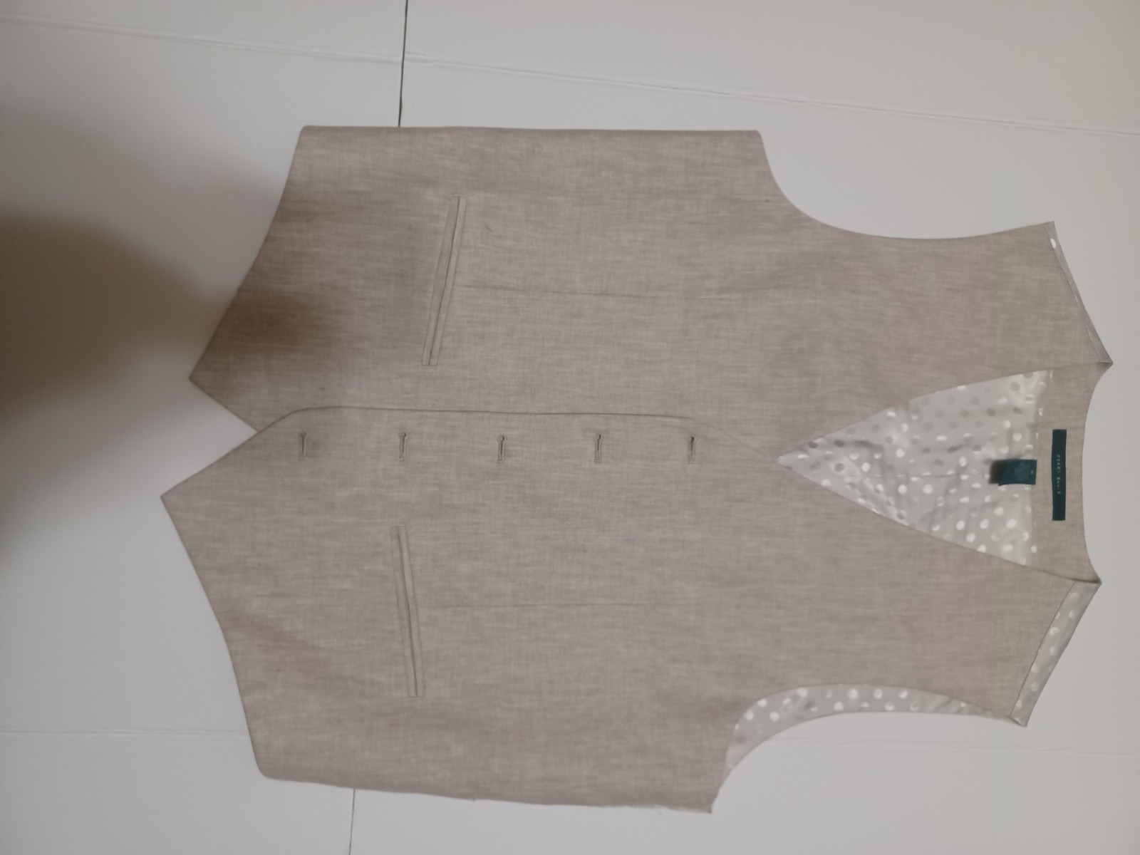 Perry Ellis Men's Vest Grey Size Medium Polyester