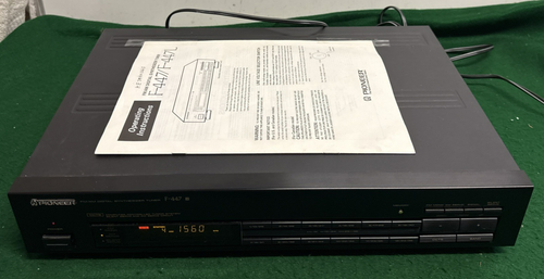 Pioneer Fmam Digital Synthesizer Tuner F-447 With Manual Tested Works - Afbeelding 1 van 8