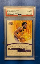 2001 Fleer Force Kobe Bryant PSA 10 Inside The Game Pop 6 /699