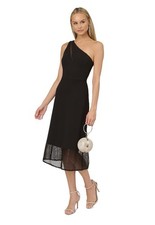 Adrianna By Adrianna Papell Women's Black One-Shoulder Dress Size 2