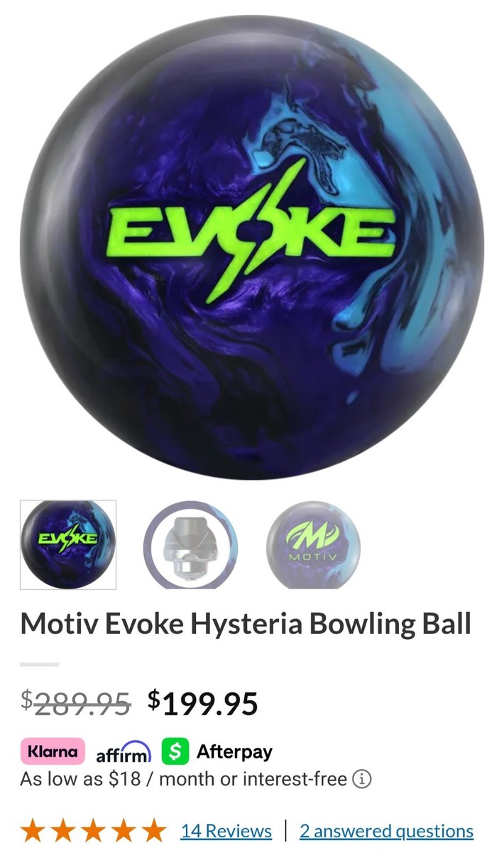 MOTIV EVOKE 15lb 新品 イヴォーク モーティブ MOTIV EVOKE ボウリングボール15ポンド 人気カバー＋最新型コア