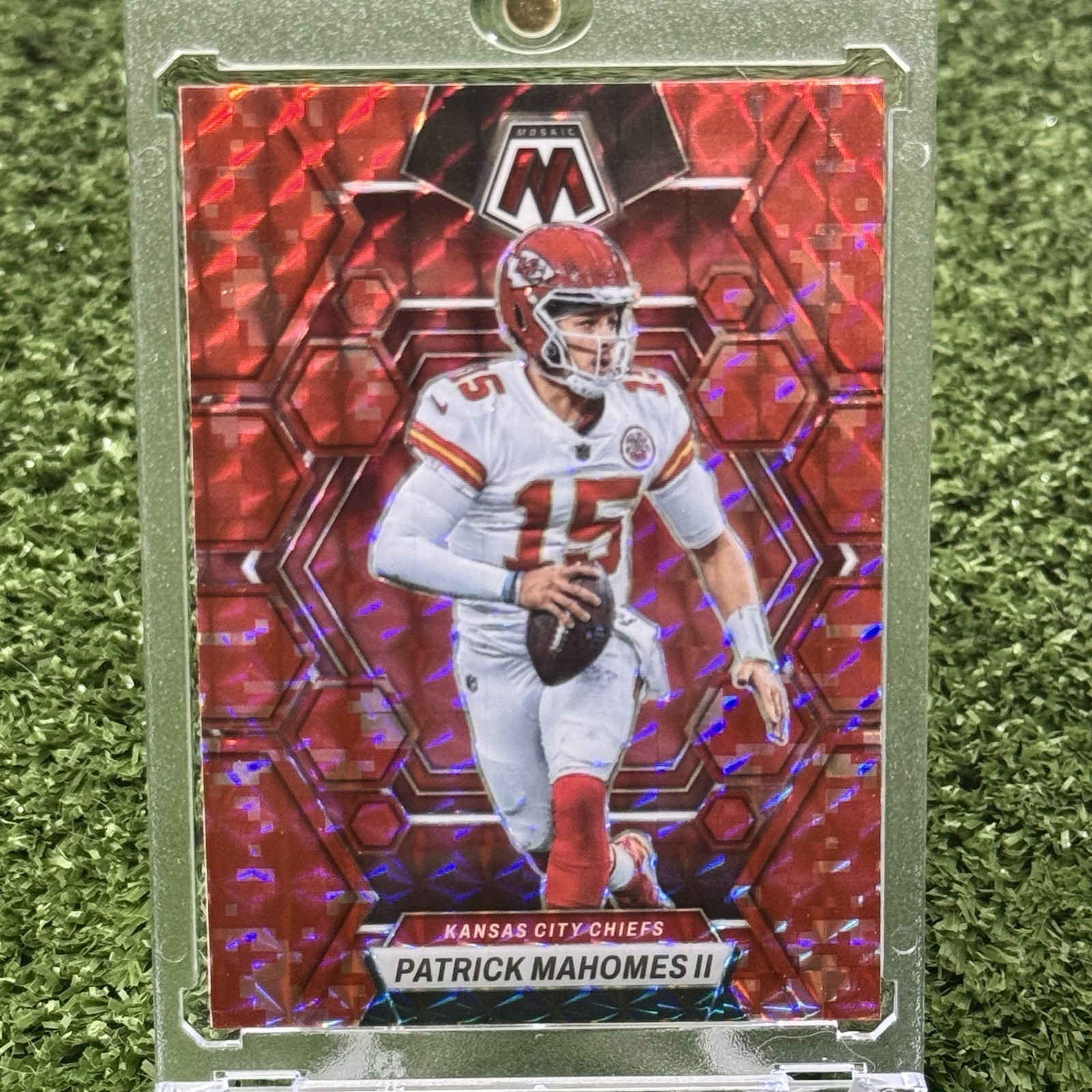 2023 Panini Mosaic Patrick Mahomes Red Camo Color Match Kansas City Chiefs #109