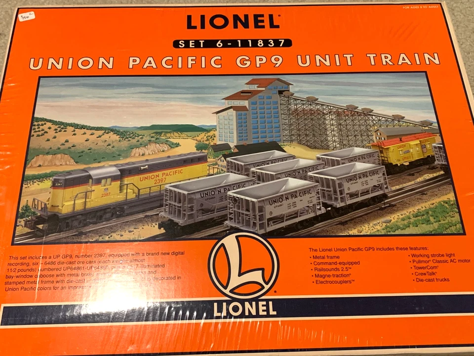 Lionel 6-11837 O Gauge Union Pacific GP9 Diesel Train Set - NEW in SEALED BOX - Image 2 of 4