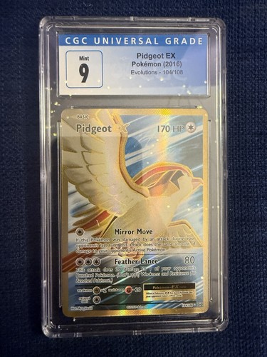 Pidgeot-EX graded CGC 9 for sale on eBay