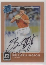 2016 Panini Donruss Optic Rated Rookies Orange 44/99 Brian Ellington Auto 6yz