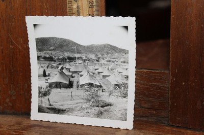 Vintage Photo  1940's Korea Tent Camp US Marines