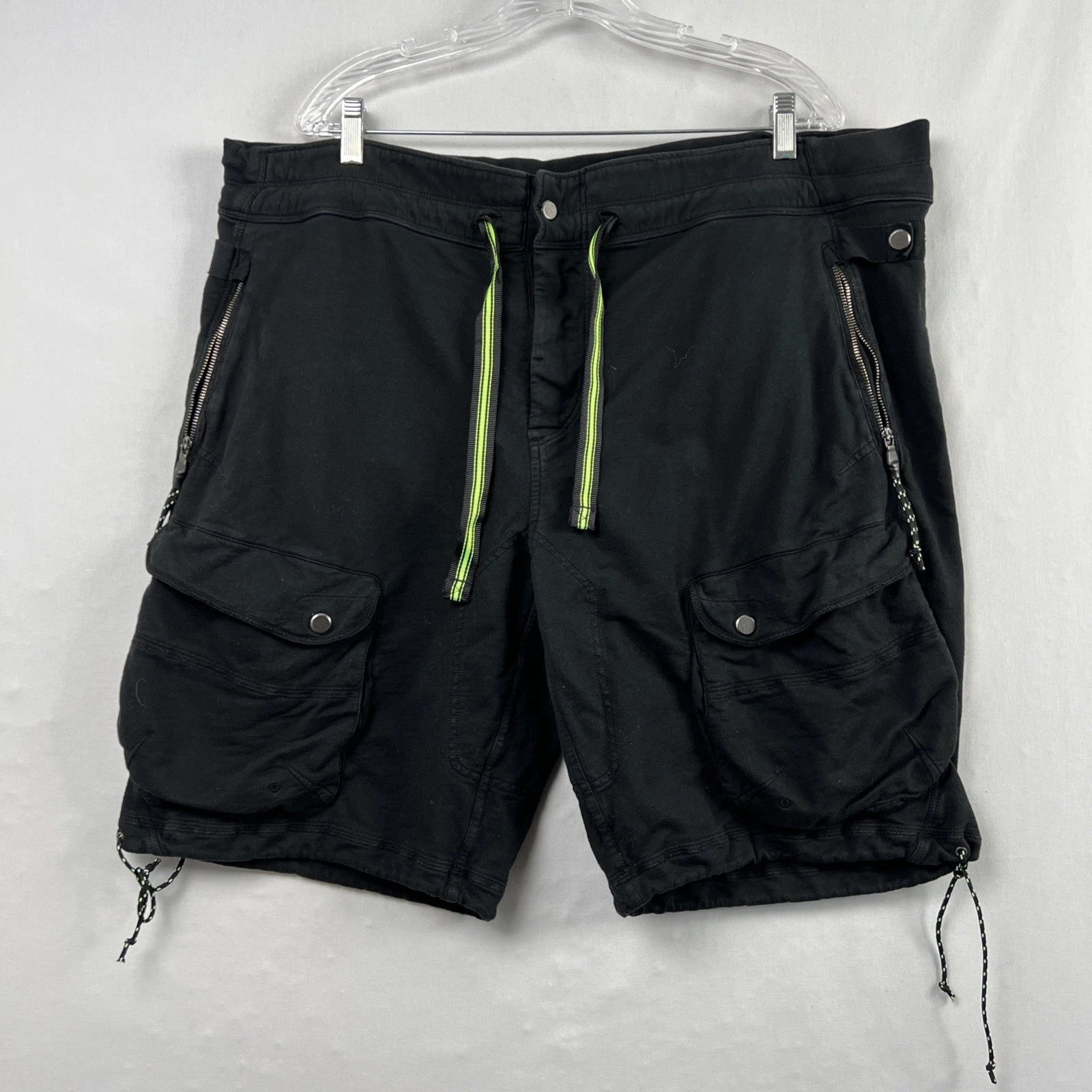 Ralph Lauren RLX Cargo Shorts Mens XXL Knit Black Pockets Utility Hiking Comfort