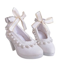 BJD Doll Footwear Elegant Design High -Elevated Doll Shoes Leather-Like Finish