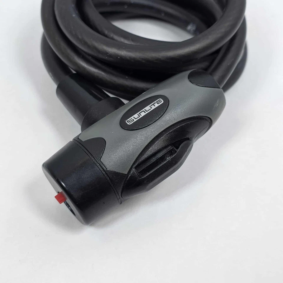 Sunlite Integrated Key Cable Lock Sunlt Cbl 12mmx6f Key W/bkt Coil Bk - Image 2 of 4