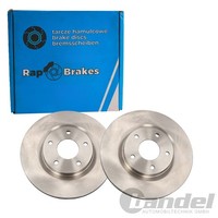 2X RAP Brakes Bremsscheiben 296Mm BelÜFtet Vorne Passend FüR Nissan Juke Qashqai