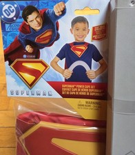 DC Comics, SUPERMAN Power Cape Set, Super Heroes Costume for Kids w/ Chest Plate