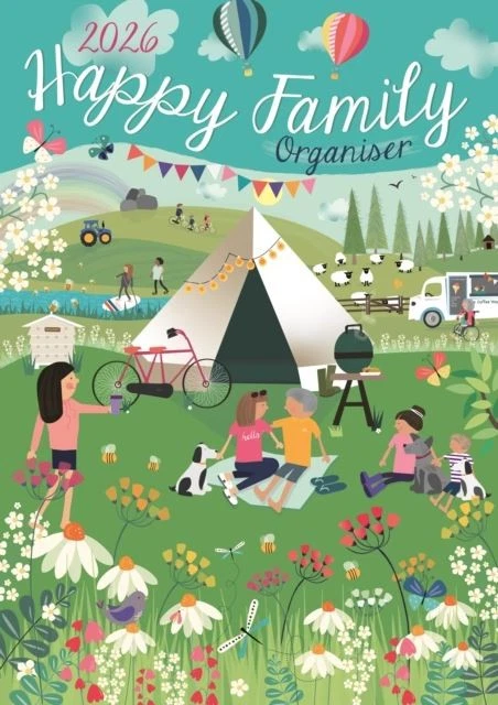 Happy Family Planner 2026 A3 Planner Wall Calendar Official