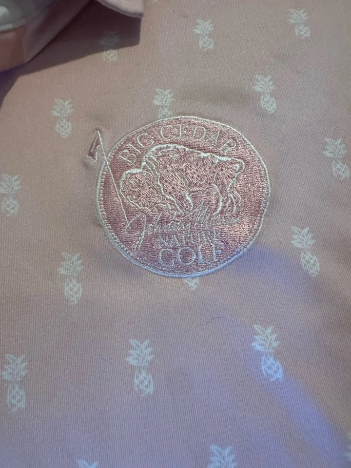 Camisa de golf Bobby Jones rosa colección mediana Foto 2 de 4