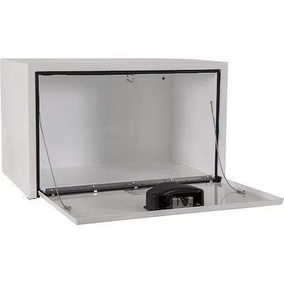 Buyers Products 1702200 24''W 4.5 Cu. Ft. White Steel Underbody Truck Box