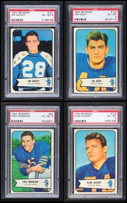 1954 Bowman Chicago Bears Near Team Set 6 - EX/MT 4981730 (10 / 12 cards)