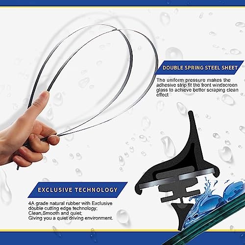 3 Wipers Factory Replacement For 2008-2018 Jeep Wrangler JK 2007 2008 2009 thumbnail 5