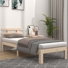 Image of Bed Frame | Pine | Solid Pine Wood | Single | Durable | Bed Frame